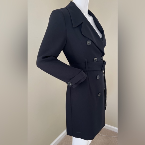 Laundry by Shelli Size 4P Black belted Blazer Dress - Picture 3 of 7